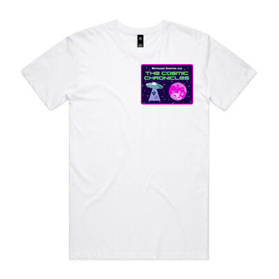 Cosmic Chronicles White  - Mens Staple Tee Thumbnail