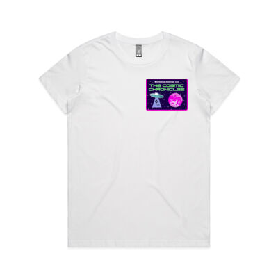 Cosmic Chronicles White - Maple Tee (Same Day) Thumbnail