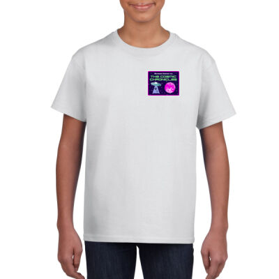 Cosmic Chronicles White - Gildan Youth Softstyle T Shirt Thumbnail