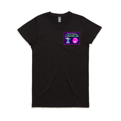 Cosmic Chronicles Black - Women's Maple Tee Thumbnail