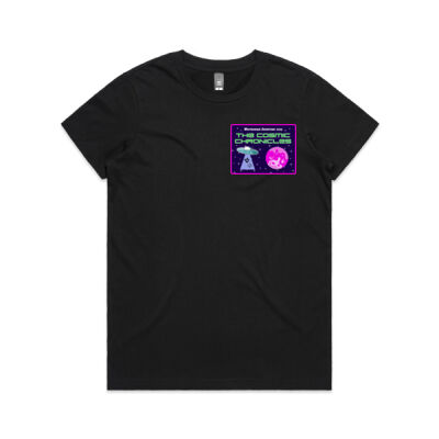 Cosmic Chronicles Black - Maple Tee (Same Day) Thumbnail