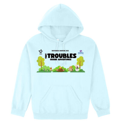 Tiny Troubles - Adult Hoodie BLUE Thumbnail