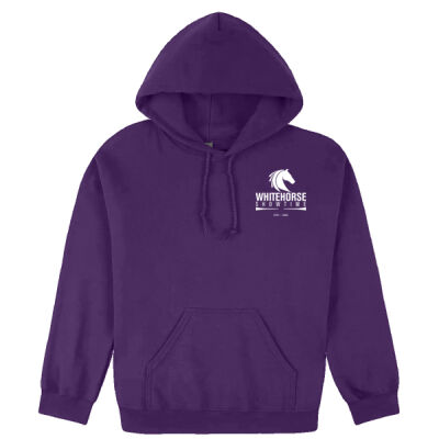 Double sided Adult Hoodie (black or purple) Thumbnail